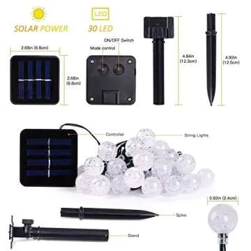 Solar Fairy String Lights for Outdoor & Home Decor