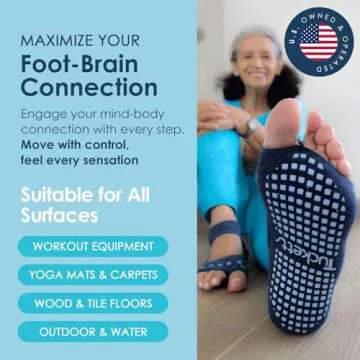 Tucketts Toeless Yoga Socks for Women | Eco-Friendly Grip Socks