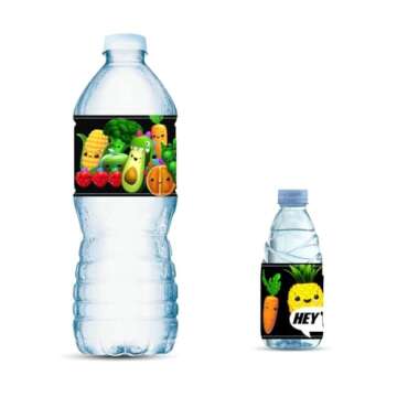 Hey Bear Water Bottle Labels for Kids' Birthday Party Decorations