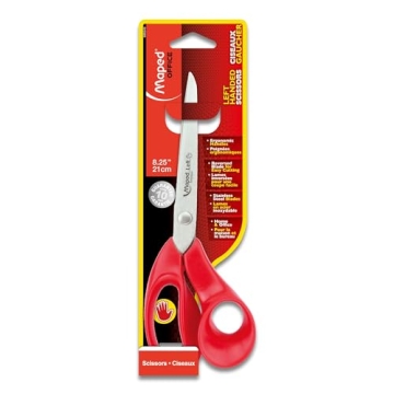 Maped Expert Left-Handed 8.25 Inch Scissors - Ergonomic and Multipurpose