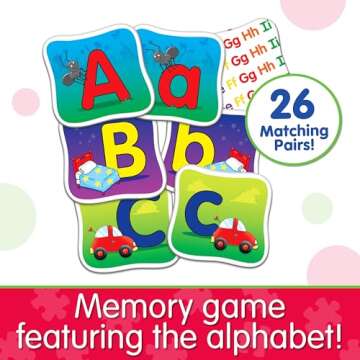 The Learning Journey: Match It! Memory - Alphabet - Capital and Lowercase Letter Matching Game with ...