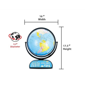 Interactive Talking Globe for Kids 4-8 Educational Toy