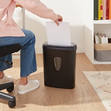 Amazon Basics 8 Sheet Cross Cut Shredder with 4.1 Gallon Bin