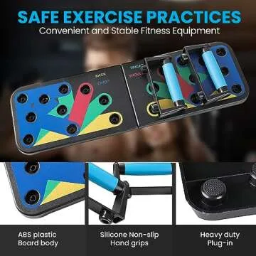 Pro Deals Push Up Board 9 in 1 Strength Training Equipment | Professional Home Workout Push Up Fitness Stand For Floor | Multi-functional Push Up Board for Men | Portable Gym For Chest, Abdominal,