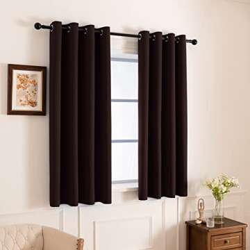 Pickluc Blackout Curtain for Bedroom - Light Blocking, Heat Insulating, Noise Reducing - Thicker Fab...