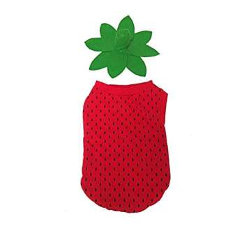 Midlee Strawberry Dog Halloween Costume for Medium Breeds – Adorable Fun!