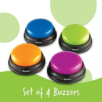 Learning Resources Answer Buzzers - Set of 4 for Fun Learning