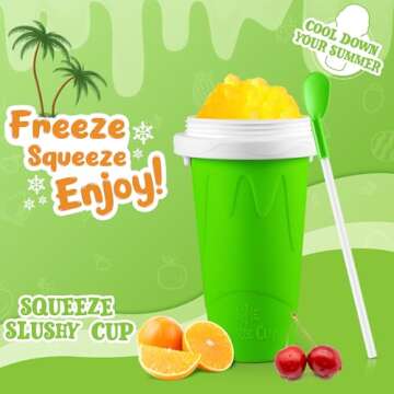 Tgosomt Slushy Cup, TIK TOK Frozen Magic Slushie Maker Cup Squeeze, Cool Fun Stuff Things Gadgets & ...