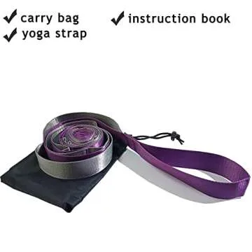 SANKUU Yoga Straps with 12 Loops for Stretching and Therapy