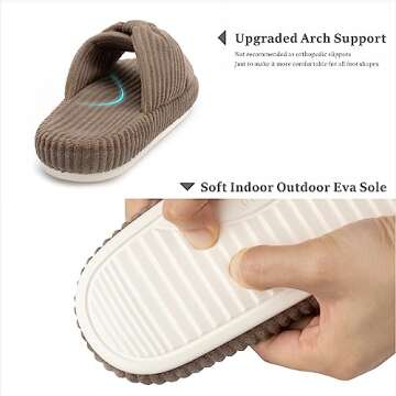 Chantomoo Stylish Memory Foam Slippers for Women