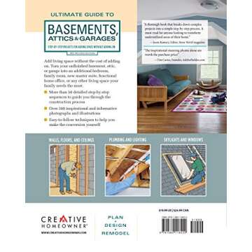 Ultimate Guide to Basements, Attics & Garages, 3rd Revised Edition: Step-by-Step Projects for Adding...