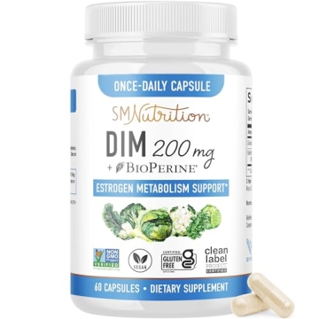 DIM 200 mg | Hormonal Balance Supplement for Women & Men | 60 Capsules