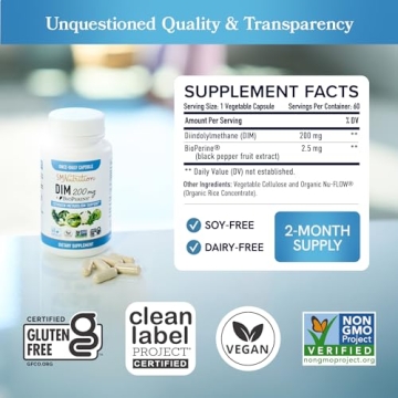 DIM Supplement for Hormonal Balance & Well-being | Vegan & Non-GMO