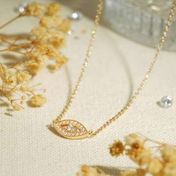 Stylish BENEIGE Gold Evil Eye Necklace for Women