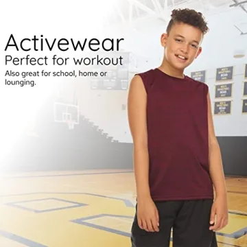 Essential Elements Boys Active Shirts - 5 Pack Comfort & Style