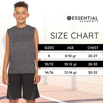 Essential Elements Boys Active Shirts - 5 Pack Comfort & Style