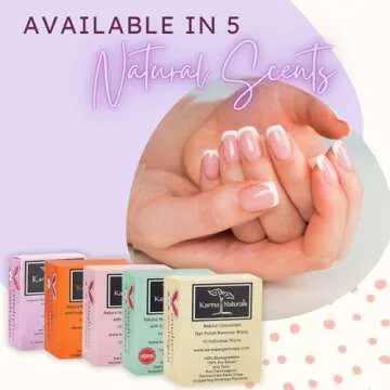 Karma Organic Natural Nail Polish Remover Wipes - Vegan & Non-Toxic