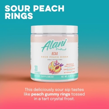Alani Nu BCAA Sour Peach Rings | Vegan Amino Acids