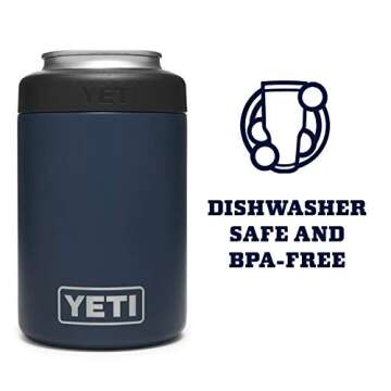 YETI Navy Rambler Colster Can Insulator, 1 Count (Pack of 1)
