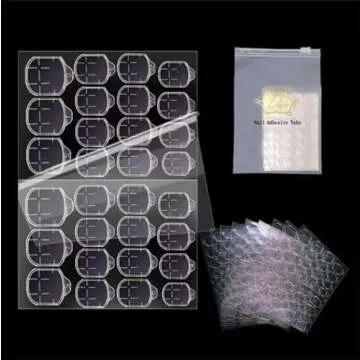Ivtor 10 Sheets Nail Adhesive Tabs for Stunning Press-On Nails