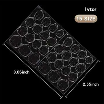 Ivtor Waterproof Nail Adhesive Tabs for Press-On Nails