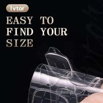Ivtor Waterproof Nail Adhesive Tabs for Press-On Nails
