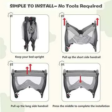 Kinder King 4 in 1 Portable Pack n Play Baby Nursery Center
