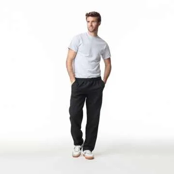 Gildan Fleece Open Bottom Sweatpants with Pockets