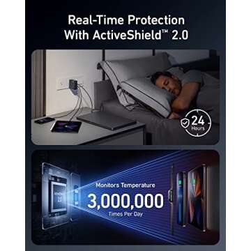 Anker USB C Charger, 747 Charger GaNPrime 150W, PPS 4-Port Fast Compact Foldable Wall Charger USB-C to USB-C Cable, 643 Cable 100W 6ft for MacBook Pro/Air, iPad Pro/Air and More