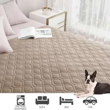 Ameritex Waterproof Dog Bed Cover Pet Blanket for Furniture Bed Couch Sofa Reversible