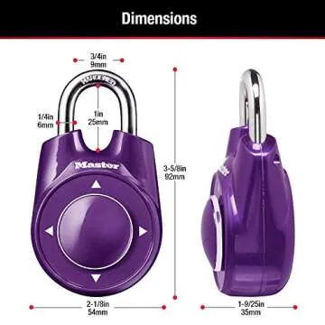 Master Lock 1500iD Directional Combination Lock for Lockers