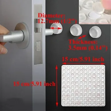100pcs Buy Clear Cabinet Door Bumpers for Furniture