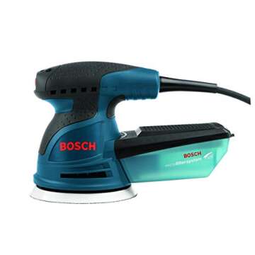 BOSCH ROS10 5 Inch 120 Volt 5 Inch Single-Speed Palm Random Orbit Sander, Polisher