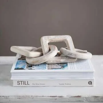 Creative Co-Op Mango Wood Chain Décor for Elegant Home