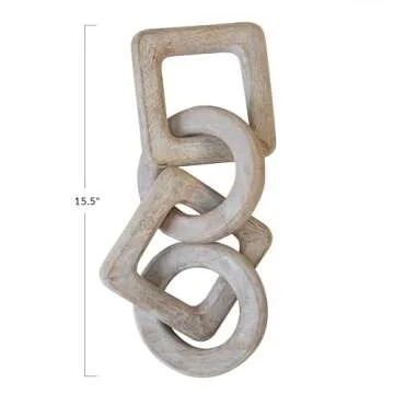 Creative Co-Op Mango Wood Chain Décor for Elegant Home