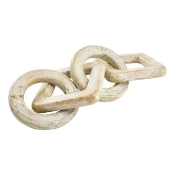 Creative Co-Op Mango Wood Chain Décor for Elegant Home
