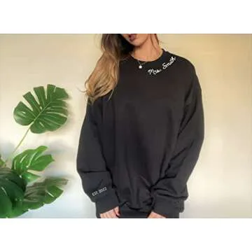 Mrs Sweatshirt - Custom Mrs Sweatshirt - New Mrs - Honeymoon Pajamas - Wedding Gift - Future Mrs. Gift