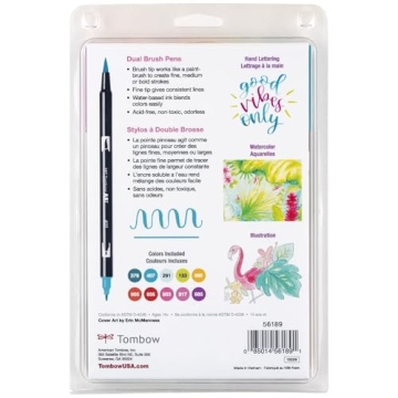 Tombow Dual Brush Pens - Vibrant, Blendable, 10-Pack