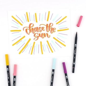 Tombow Dual Brush Pens - Vibrant, Blendable, 10-Pack