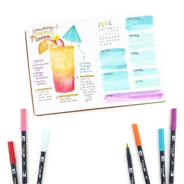 Tombow Dual Brush Pens - Vibrant, Blendable, 10-Pack