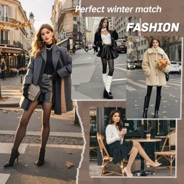 HONGTEYA Fleece Lined Tights for Women - Warm & Stylish