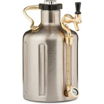 uKeg Carbonated Growler 128 oz - Perfect Gift for Beer Lovers