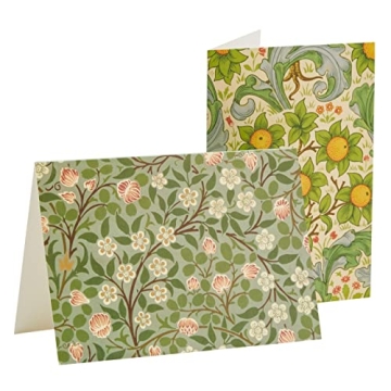 Elegant 36-Pack William Morris Blank Stationery Cards