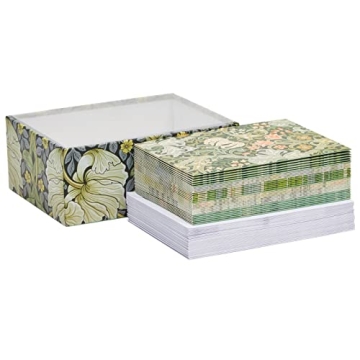 Elegant 36-Pack William Morris Blank Stationery Cards