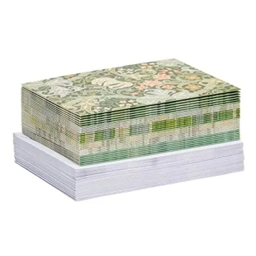 Elegant 36-Pack William Morris Blank Stationery Cards