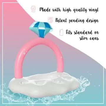 Bachelorette Party Cooler and Ring Float | Bachelorette Pool Floats | Bachelorette Party Floating Bar