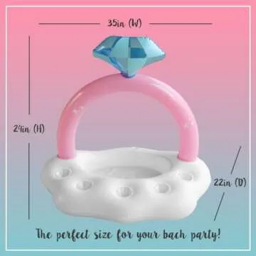 Bachelorette Party Cooler and Ring Float | Bachelorette Pool Floats | Bachelorette Party Floating Bar