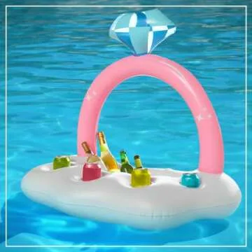 Bachelorette Party Cooler and Ring Float | Bachelorette Pool Floats | Bachelorette Party Floating Bar