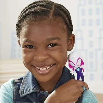 Spidey and His Amazing Friends Hero Reveal 2-Pack, Marvel Action-Figures, Mask-Flip Feature, Ghost-Spider and Black Panther, Ages 3 and Up