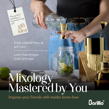 Elegant Barillio Gold Bartender Kit for Home Mixology